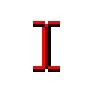 Red Cast Text Select.cur